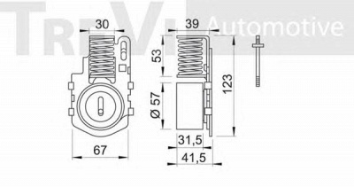 TREVI AUTOMOTIVE td1099 -  Натяжной ролик, ремень ГРМ